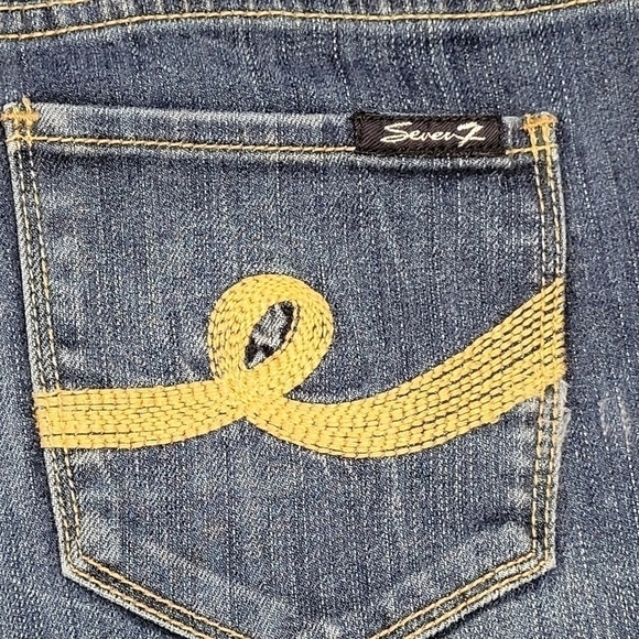 Seven7 Denim Bootcut Boyfriend Jeans Size 8 - Picture 8 of 14